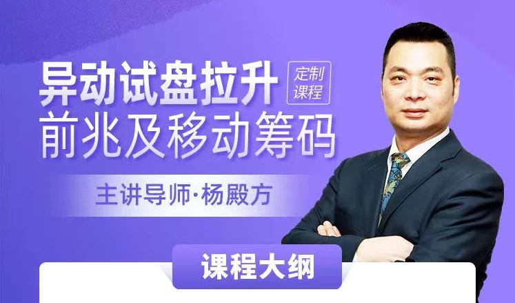 杨殿方2024集合竞价异动试盘移动筹码课 极简转折开盘定式t+0技巧+杨殿方12套课程指标合集