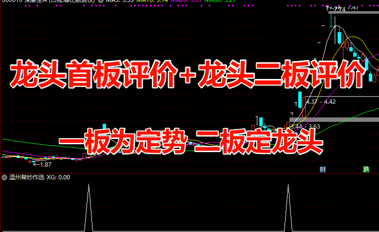 某培训机构【龙头首板评价】+【龙头二板评价】副图/选股指标 一板为定势 二板定龙头