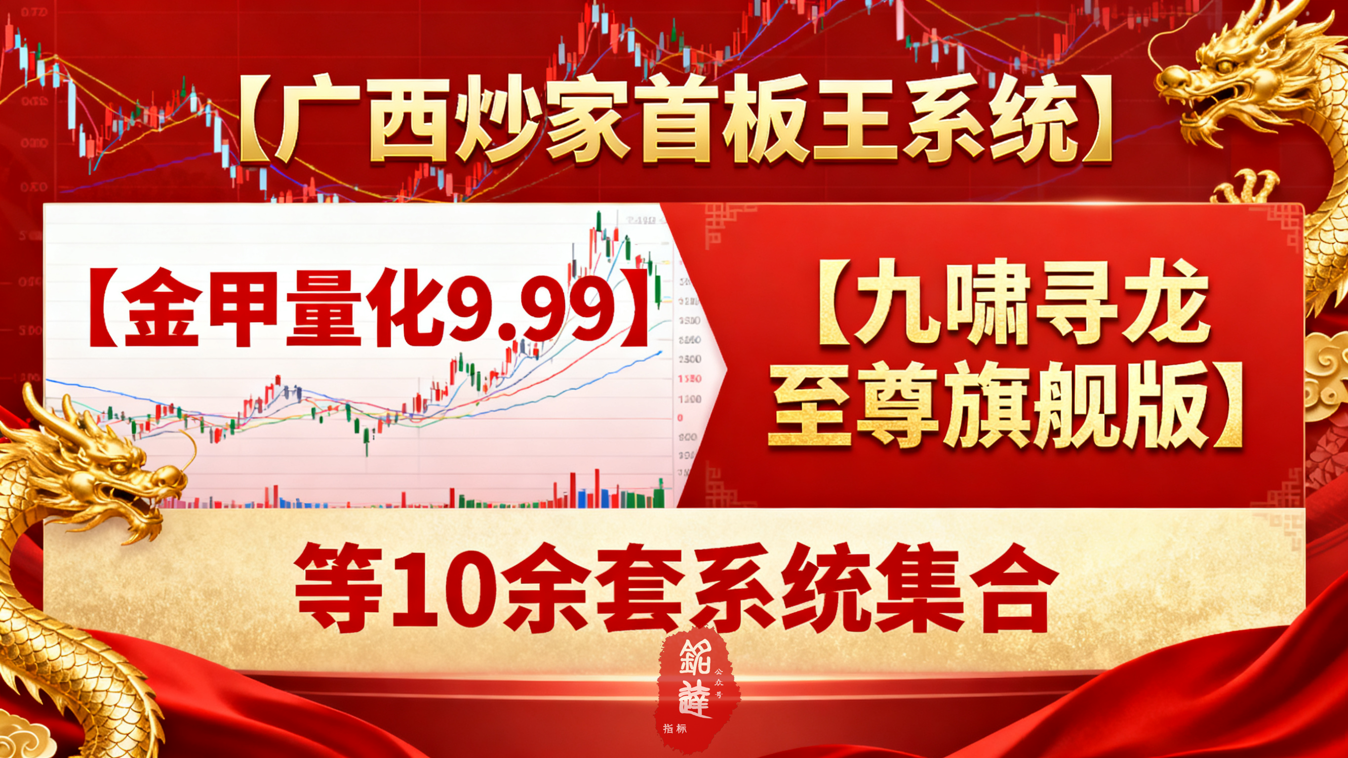 【广西炒家首板王系统】【金甲量化9.99】【九啸寻龙至尊旗舰版】等10余套系统集合在一起 方便很多啊