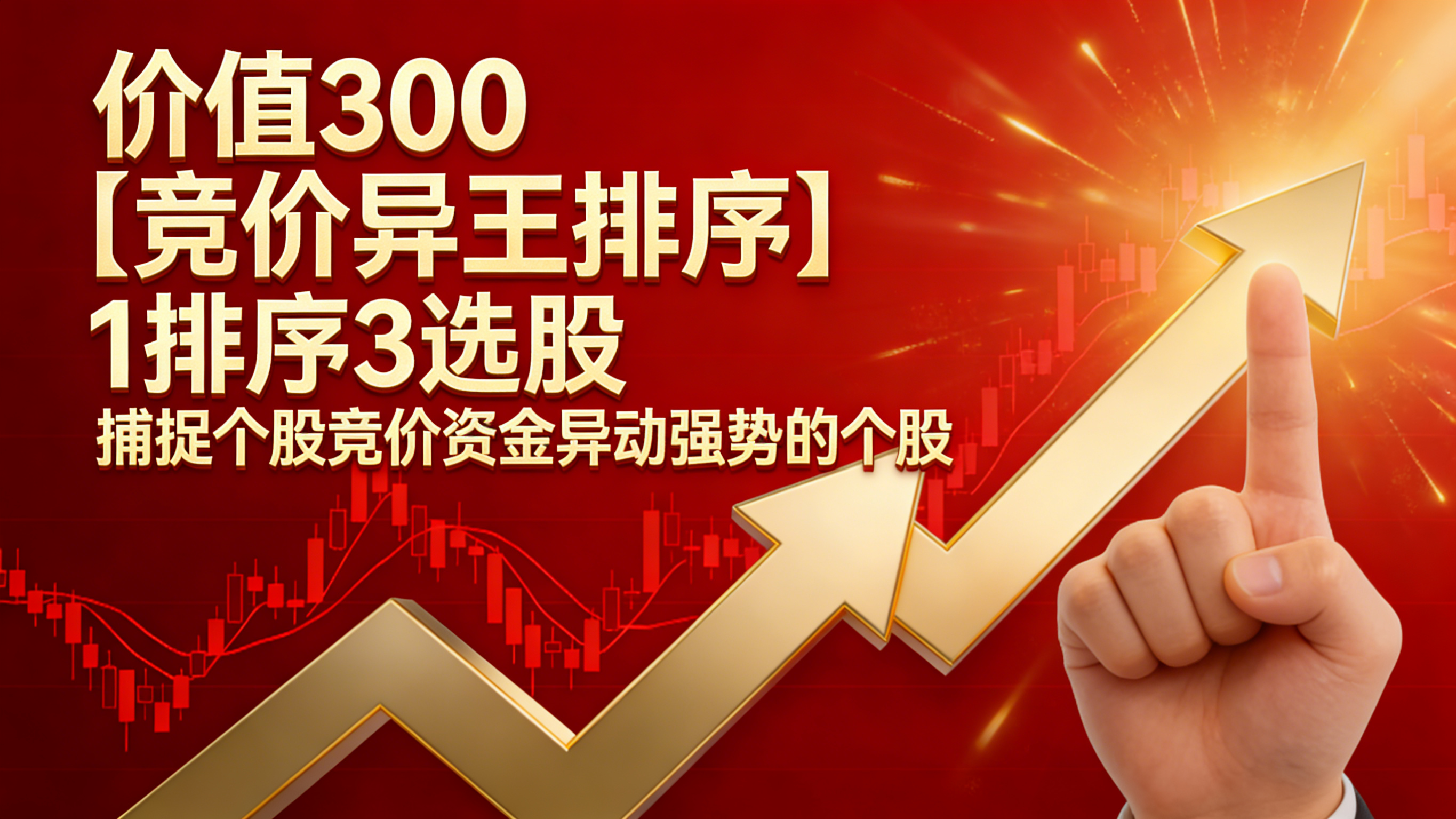 通达信 【竞价异王排序】1排序3选股 核心竞价排序捕捉个股竞价资金异动强势的个股
