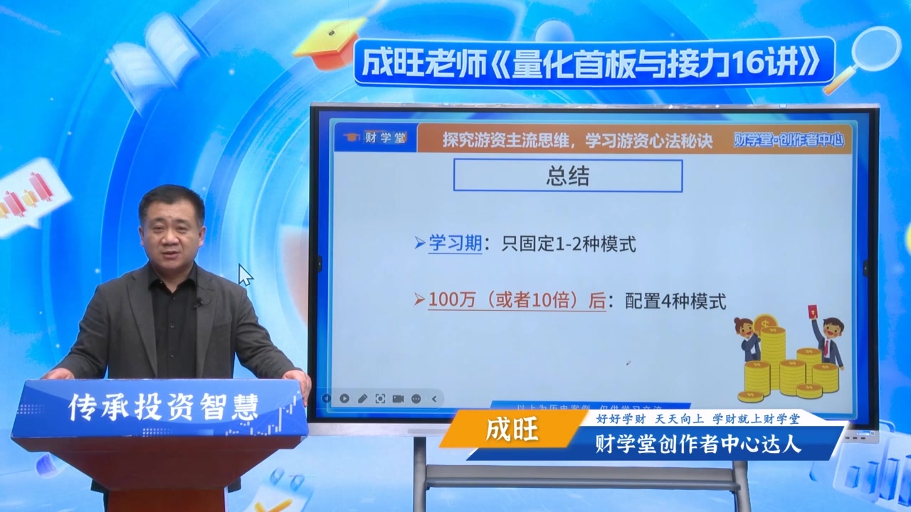 成旺《量化首板与接力》 系统课  指标资料 小班课日报全套资源