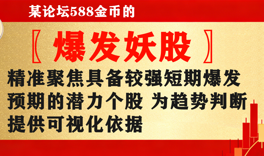 某论坛588金币的〖爆发妖股〗主图/副图/选股公式 精准聚焦具备较强短期爆发预期的潜力个股 为趋势判断提供可视化依据