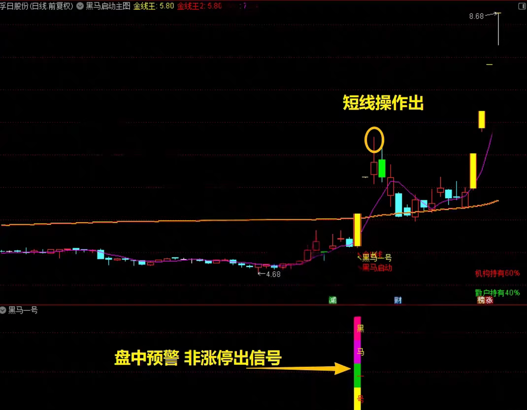 就这指标卖438啊【黑马涨停王】抓板神器 黑马启动 盘中决策 多头趋势启动连续上涨 免费分享下载