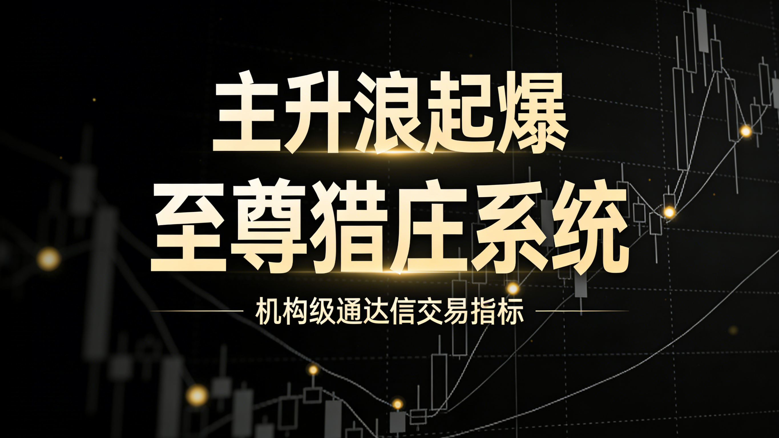 【原创】主升浪起爆《至尊猎庄系统》机构级通达信交易指标