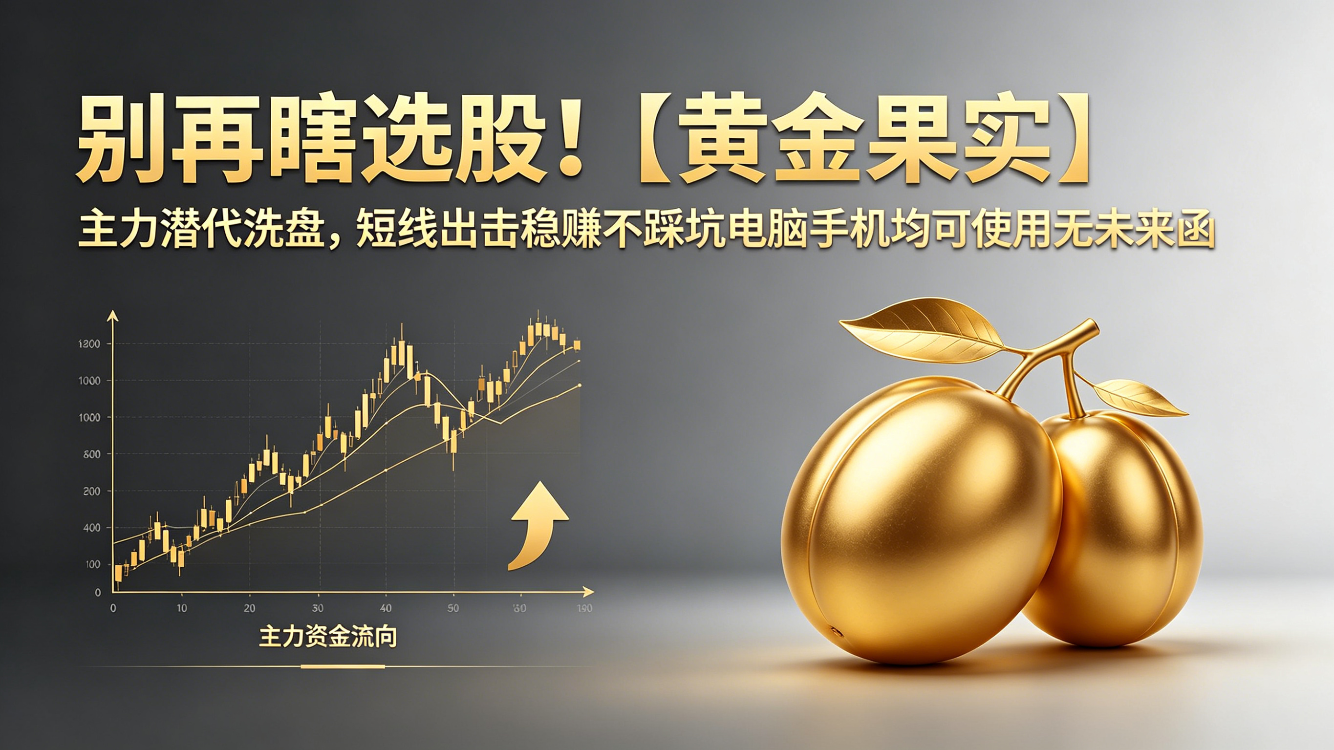别再瞎选股!【黄金果实】主力潜伏洗盘,短线出击稳赚不踩坑电脑手机均可使用无未来函数