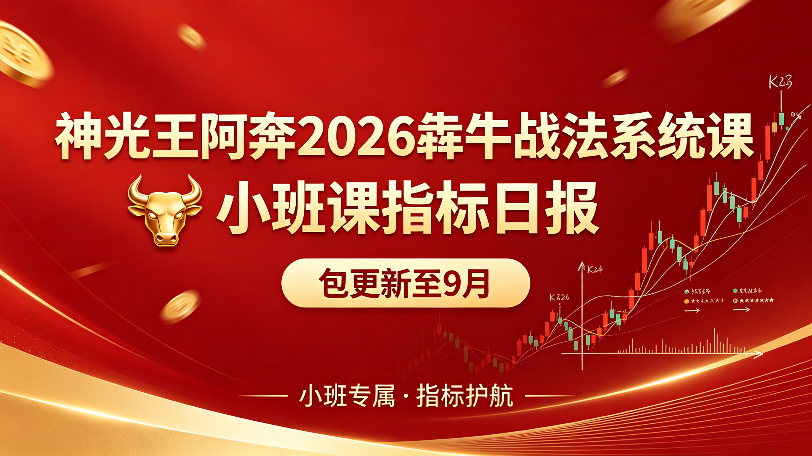 神光王阿奔2026犇牛战法系统课小班课指标日报包更新至9月