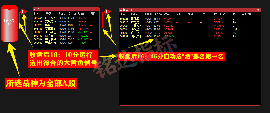 【2025金钻大黄鱼】预警、低吸、排序 捕捉最强拉升段、快速拉升段用黄鱼的形态表现。指标升级加入排序 【2025金钻大黄鱼】预警、低吸、排序 捕捉最强拉升段、快速拉升段用黄鱼的形态表现。指标升级加入排序