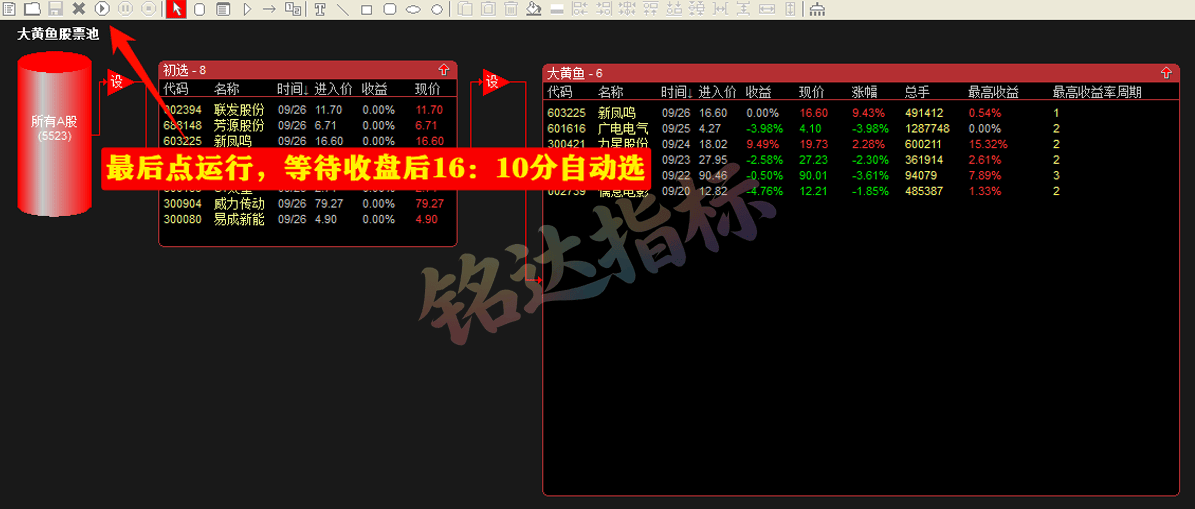 【2025金钻大黄鱼】预警、低吸、排序 捕捉最强拉升段、快速拉升段用黄鱼的形态表现。指标升级加入排序 【2025金钻大黄鱼】预警、低吸、排序 捕捉最强拉升段、快速拉升段用黄鱼的形态表现。指标升级加入排序